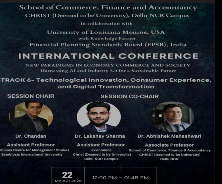 Faculty achievement recognition at SCMS Bengaluru BBA institute